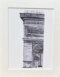 Biro Drawings: Arc De Triomphe Giclée Print